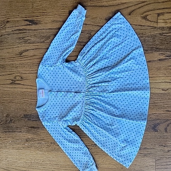 Hanna Andersson Organic Cotton Dresses Long Sleeves Polka Dot Pink Set 2 Bundle - Picture 4 of 17